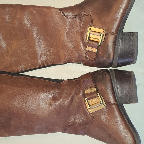 Vince Camuto leather tall boots - Picture 5 of 8